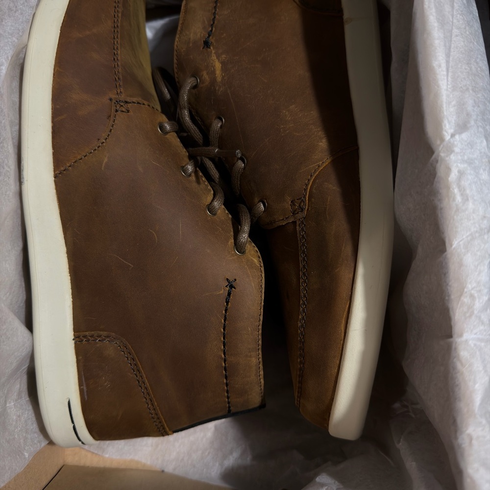 Reef Spiniker Mid Brown Leather Men's Shoes